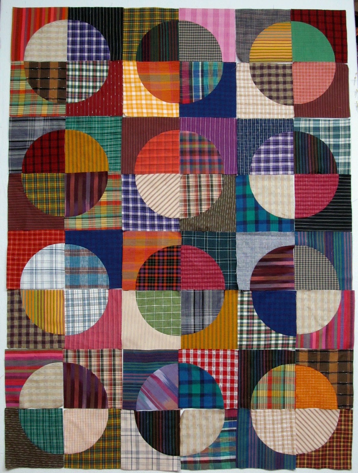 All 80 blocks sewn.............. Exuberant Color Bloglovin’